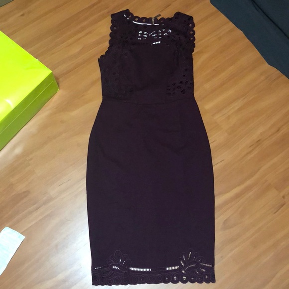 Ted Baker Dresses & Skirts - Ted Baker Maroon Bodycon Dress